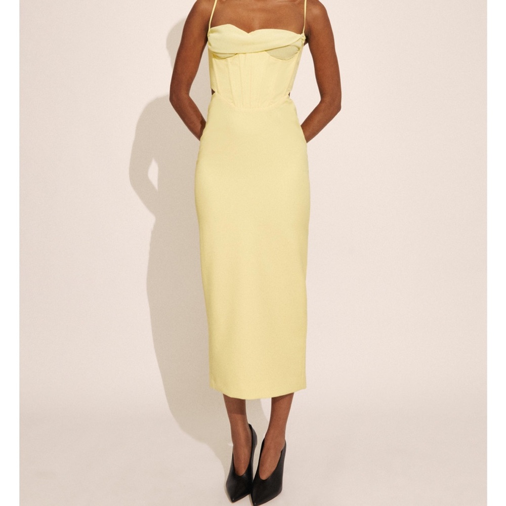 NWT Bardot Yellow Midi Dress